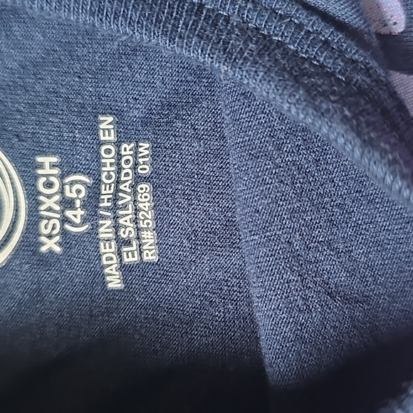 Navy Sleeveless Top with Colorful Print - Picture 3 of 4